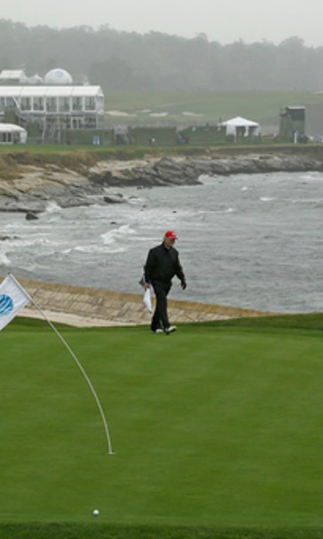 A wicked day of wind and rain at Pebble Beach (Feb 9, 2017)
